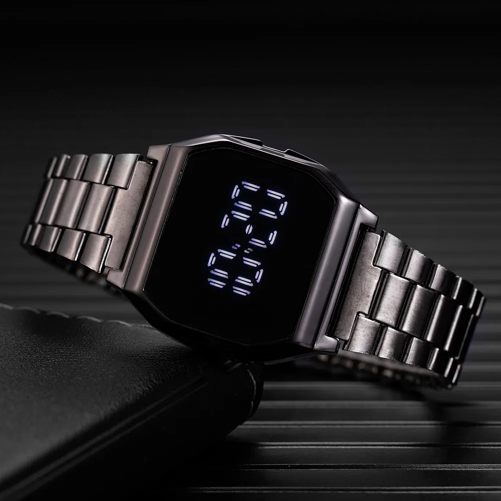 Luxury Famous Watch Mens Womens Fashion Casual Digital LED Wristwatch Date Business Electronic Watches For Men Relogio Masculino