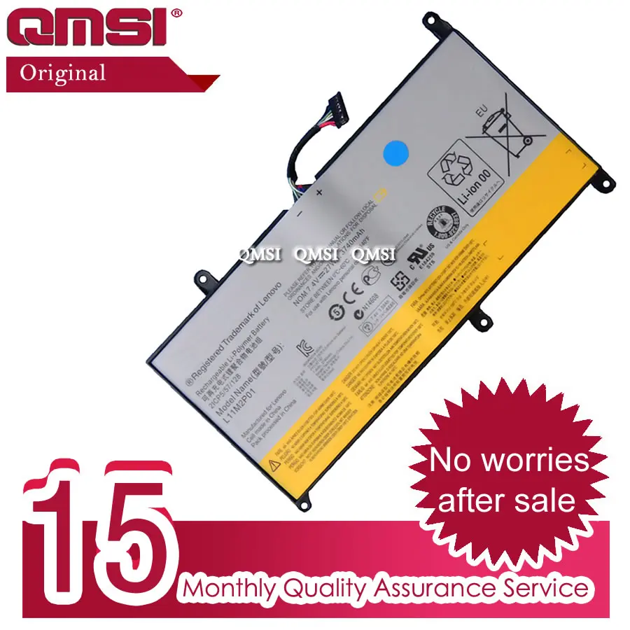 QMSI 7.4V 3740mAh 27Wh Original L11S2P01 L11M2P01 Battery Apply to Lenovo S200 S206 Tablet | Компьютеры и офис