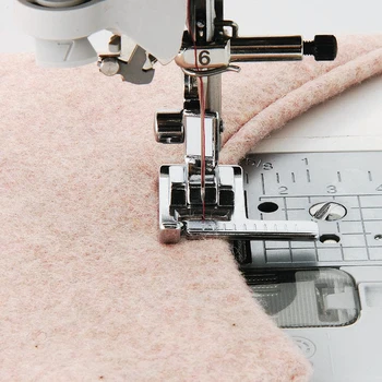 

Multifunction Household Sewing Machine Presser Foot Tape Measure with a Ruler Stitch Guide Sewing Foot Snap on Metal AA7016-2