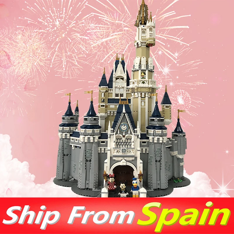 

4080pcs Compatible with Legoinglys 71040 16008 Princess Castle City Model Building Blocks Girl Bricks Gift