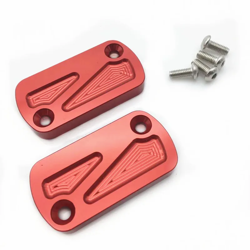 Red Изменение мотоциклетные CNC алюминиевый PCX аксессуары Запчасти бачок тормозной жидкости для переднего колеса Кепки Крышка для honda pcx 125 150 2013 - Цвет: Red