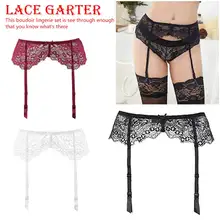 Модные кружевные женские чулки с рисунком розы для обольщения Пояс для чулок прозрачные носки