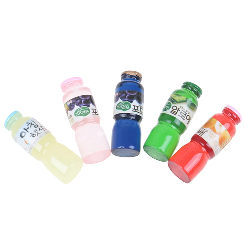 

10pcs/set Dollhouse Miniature Toy Mini Drink Bottle Toys Doll Drink Kitchen Living Room Decor Accessories
