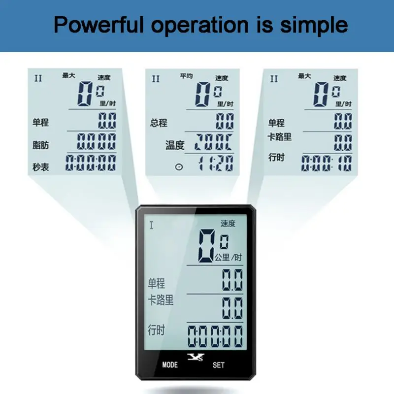 2,8 дюймов велосипедный беспроводной компьютер непромокаемый многофункциональный для езды на велосипеде одометр велосипедный спидометр секундомер Подсветка