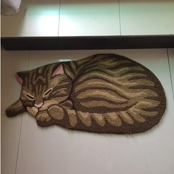 

85*45cm New Cat Carpet For Bedroom Non-slip Door Mat Entrance Toilet Entrance Mats