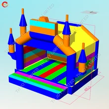На заказ надувной батут замок для продажи, Открытый прочный портативный надувной батут moonwalk