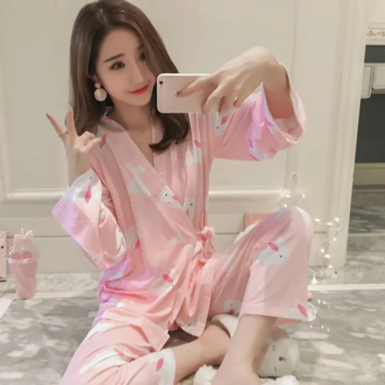 

Pregnant Women Breastfeeding Pajamas Set Nightwear Spring Autumn Cotton Breathable Maternal Postpartum Confinement Clothing New