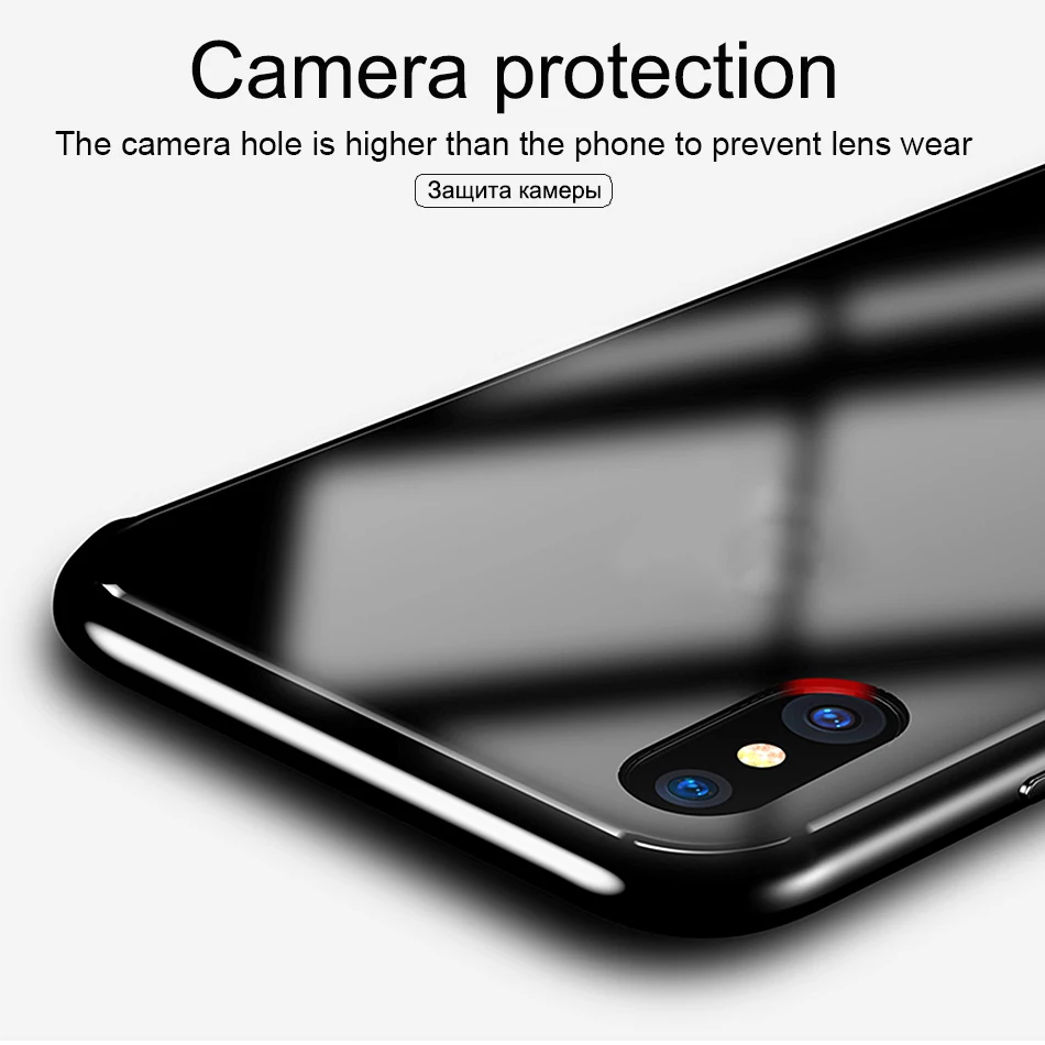 Plating Edge Tempered Glass With Logo Case