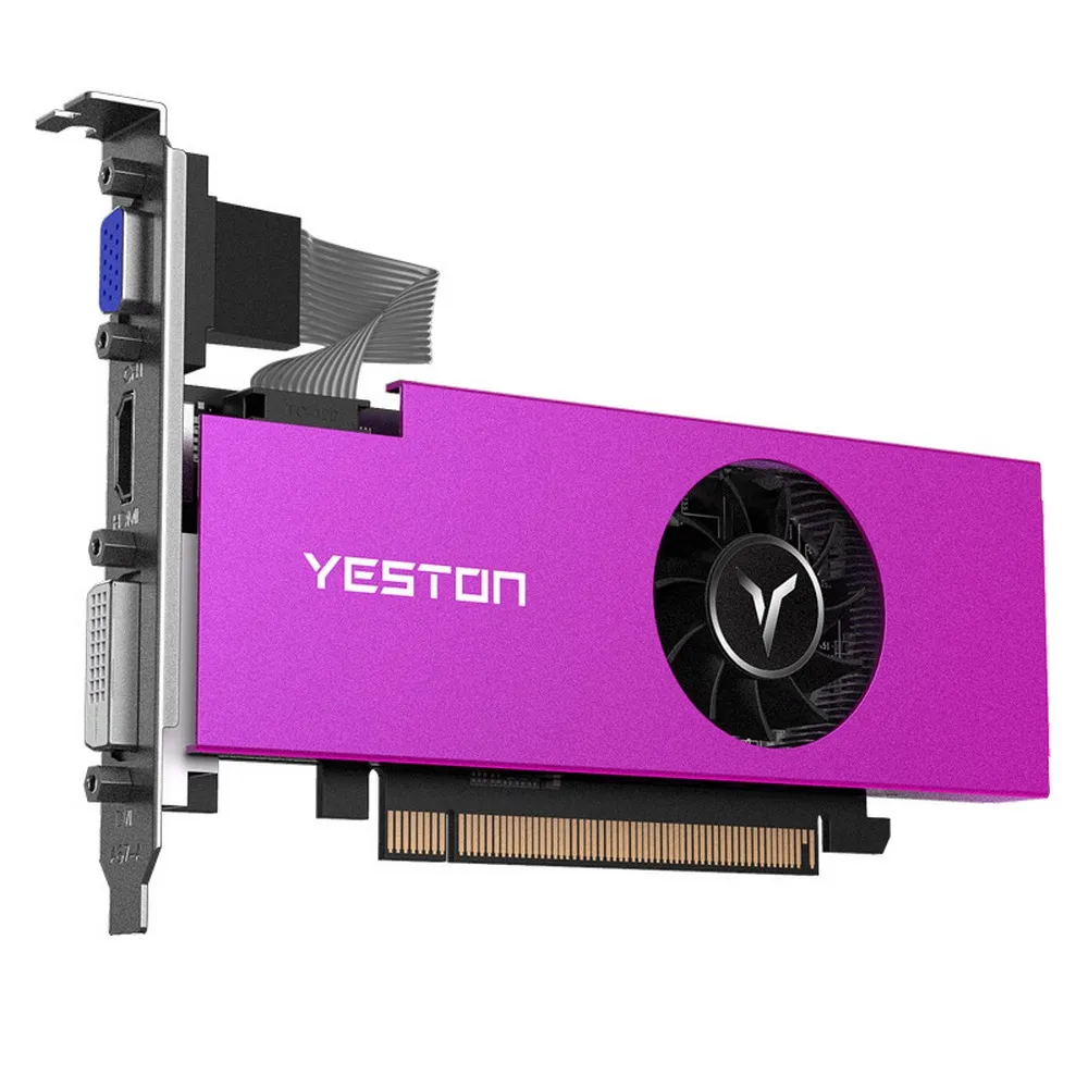 Yeston RX550 4G D5LP Office Knife Card Narrow Card Desktop Semi-Height Independent Graphics Card Low Power Consumption 1071GHz