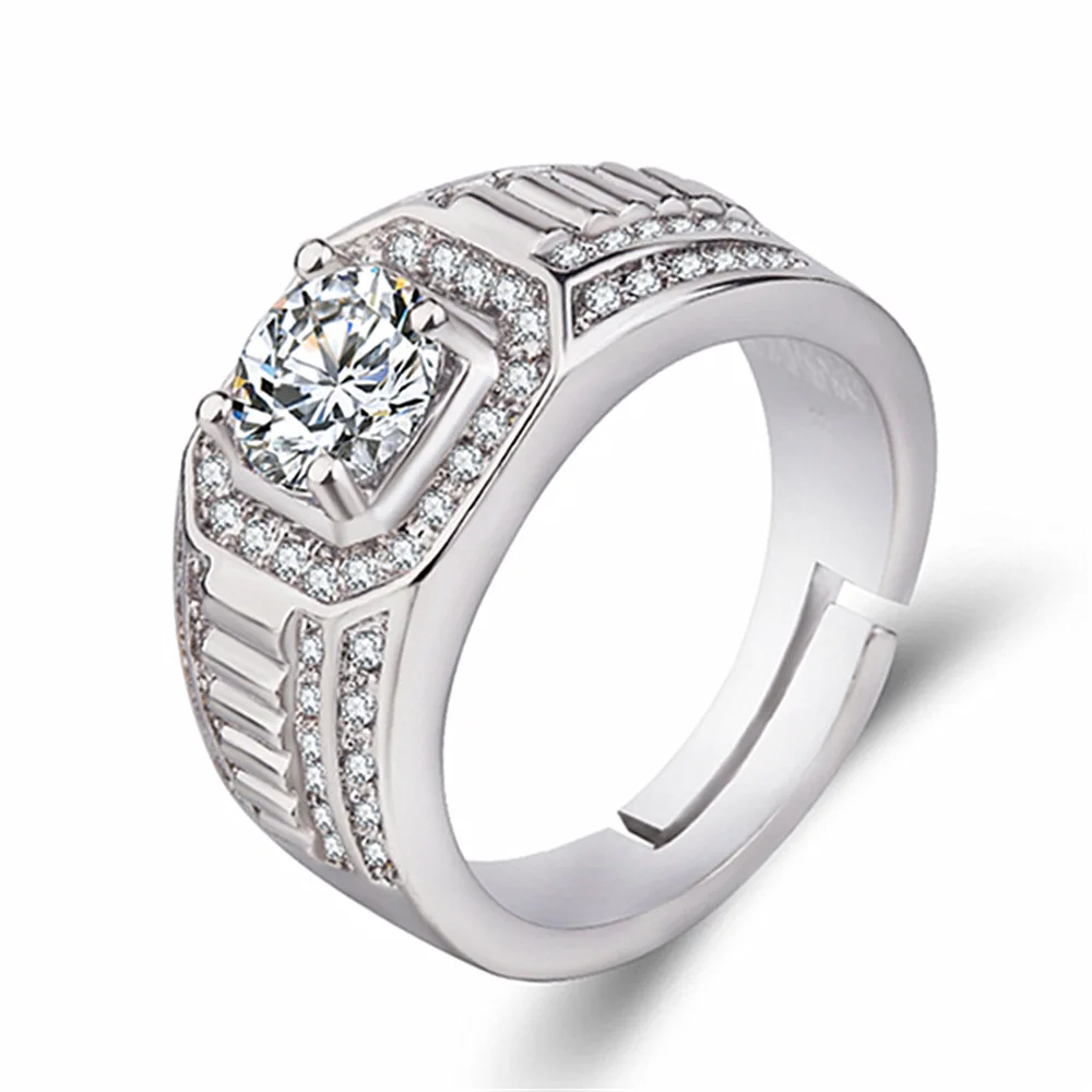 14K Золотое кольцо с бриллиантом для мужчин Anillos De Wedding Bizuteria драгоценный камень украшения с топазом 14K золото хип Bizuteria обручальное кольцо с бриллиантом