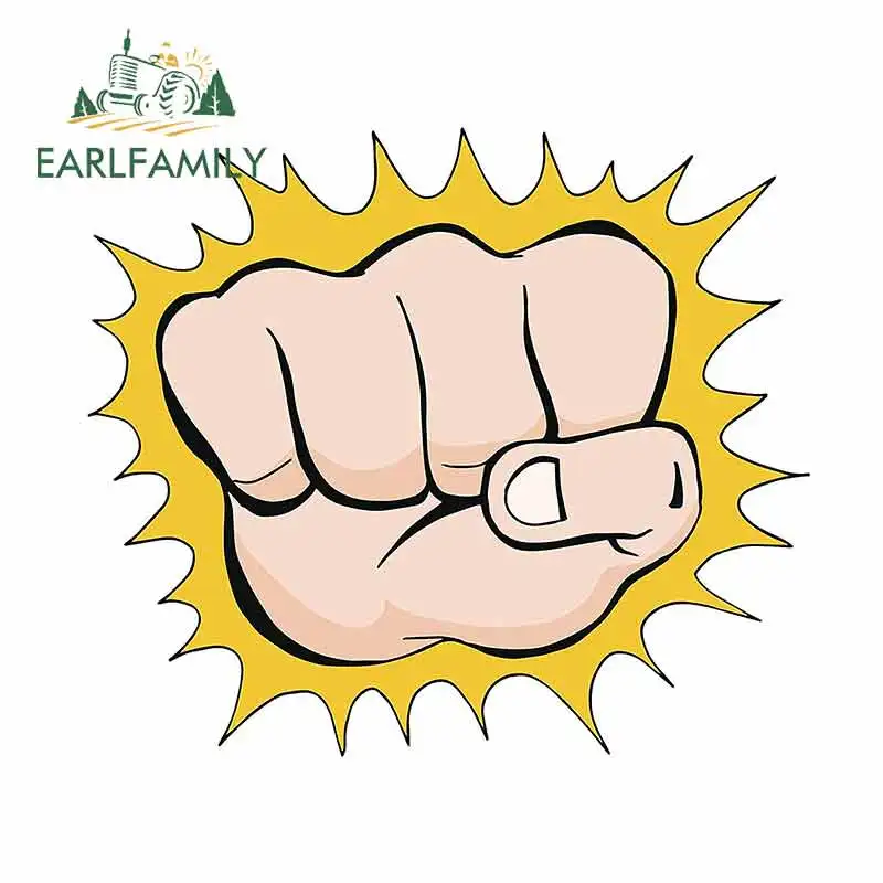 EARLFAMILY 13 см x 11 3 для простого удара кулаком наклейки на окна мотоцикла автомобиля