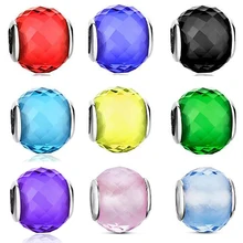 Belawang подлинные 925 стерлингов серебристый, черный Ясно CZ Мурано Стекло Бусины подходят pandora S925 бандура подарок