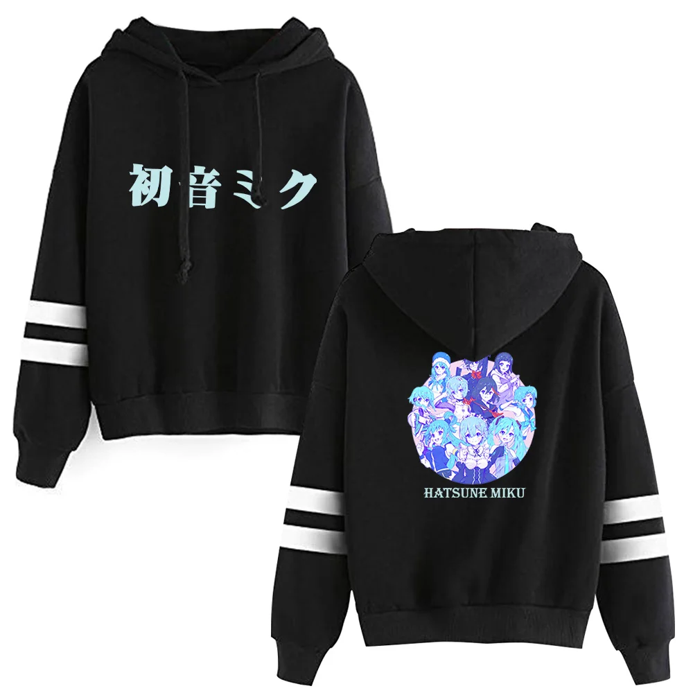 Men Hoodies Sweatshirts Anime Hatsune Miku printed Headwear Hoodie Hip Hop Stranger Things Streetwear Clothing Harajuku