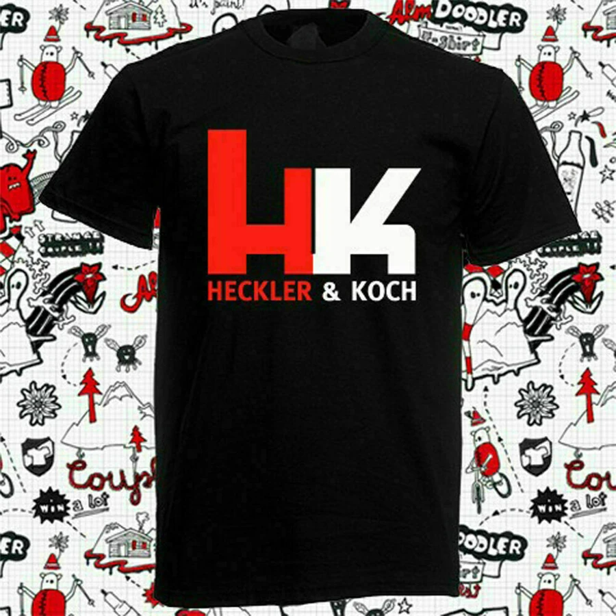 Новая футболка с логотипом HK hckler AND KOCH S-3XL популярная | Мужская одежда