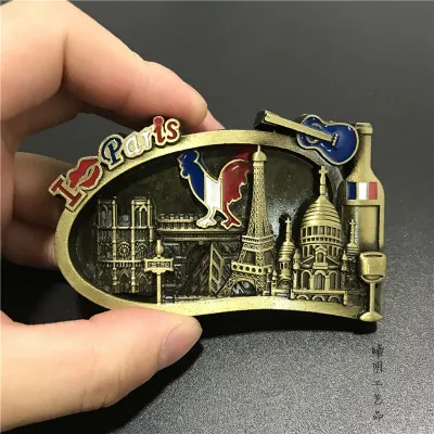 3D Металл Италия Париж Эйфелева башня Лондон Сан-Франсиско Катар магнит на холодильник бутылка-Сувенир Открывалка домашний декор - Цвет: Белый