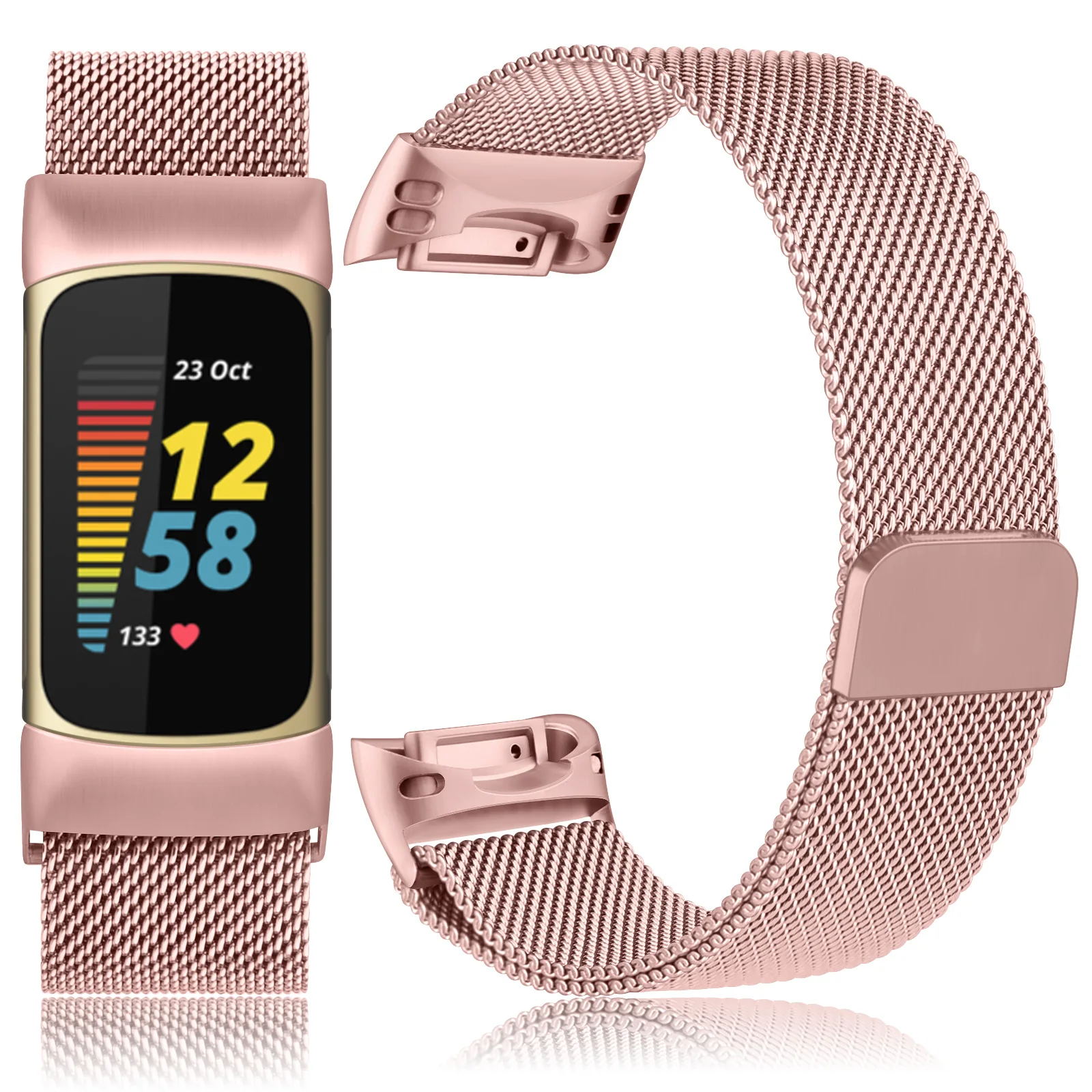 Per Fitbit Charge 5 6 Cinturino Magnetico In Metallo Con Cinturino Per Fitbit Charge 5 6 Cinturino Cinturino Cinturino Accessorio Di Ricambio Per Cint