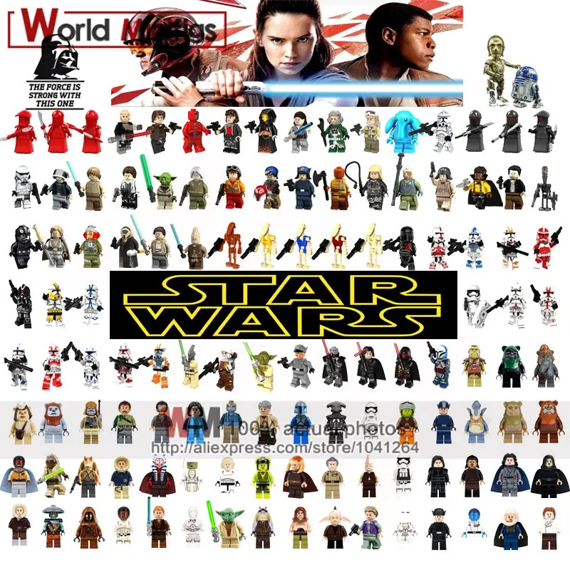 

Single For Sith Trooper Grievous Han Solo Maz Anakin Darth Vader Yoda Building Blocks