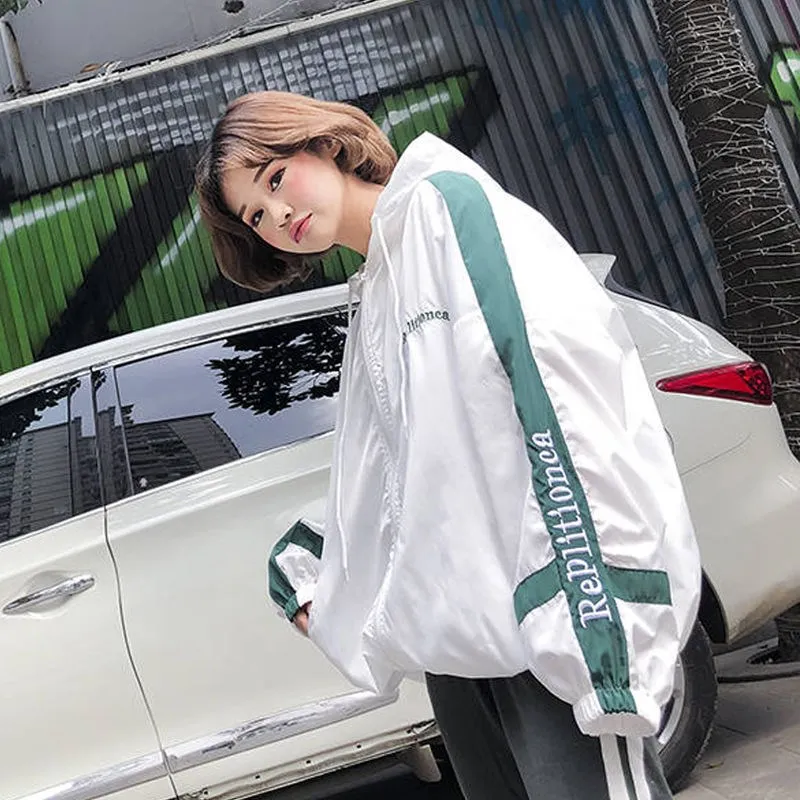 

Women 2020 New Women's Basic Jacket Fashion Thin Girl Windbreaker Outwear Bomber Female Baseball Women Men Coat
