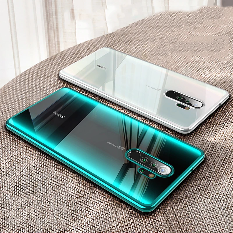 Для Xiomi Redmi Note 8t 7 pro 8pro глобальная версия мягкий прозрачный чехол Роскошный для