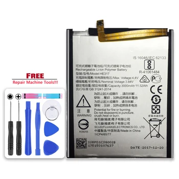

For Nokia 6 Nokia6 N6 TA-1000 TA-1003 TA-1021 TA-1025 TA-1033 TA-1039 Rechargeable Mobile Phone Battery HE317 3000mAh