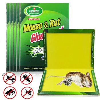 

5PCS Mouse Glue Trap Mice Board Sticky High Effective Rodent Rat Snake Bugs Catcher Pest Control Reject Non-toxic Eco-Friendly