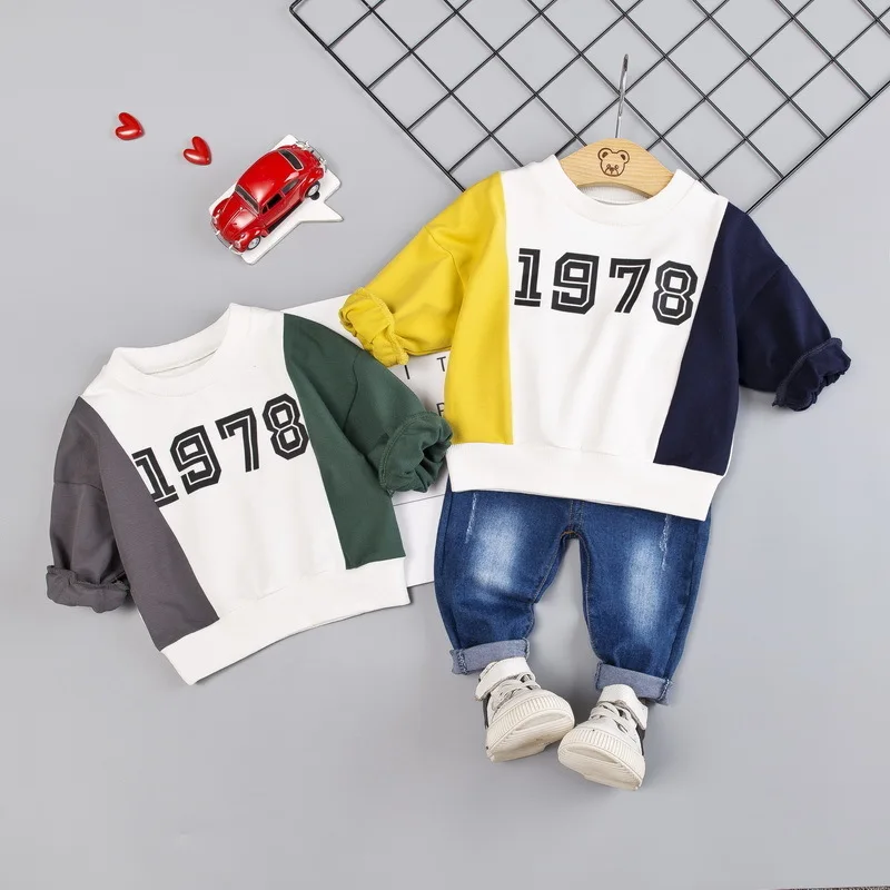 

Autumn Spring Boys Clothes Sets 2019 Children Casual Cotton Long Sleeve T-shirt+jeans 2pcs Clothing For Boys Kids Sports Suit