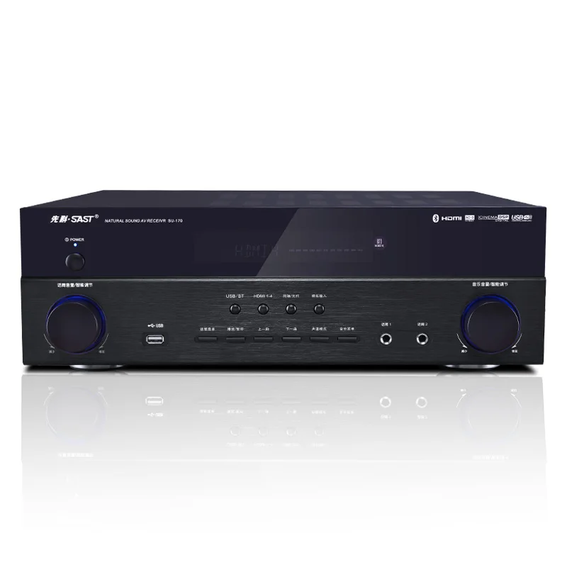 

SU-110 high power home speaker 5.1 power amplifier HDMI HD USB / SD lossless decoding 4K Bluetooth amplifier430*130*380mm