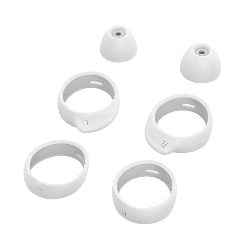 Для samsung Galaxy Buds защитный силиконовый чехол наушники чехол беспроводные наушники кожаный чехол ушной заглушка защитный чехол - Цвет: White Earplug