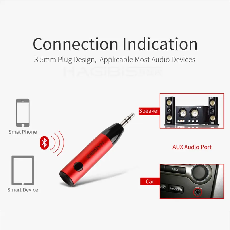 Hagibis Bluetooth 5 0 Receiver 3 5mm APTX LL Jack Aux Wireless Adapter Music for Headphone Speaker TV Car RCA Audio Receiver