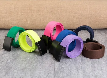 

Ma'am casual fashion tactical belt alloy automatic buckle youth students belt outdoor sports training