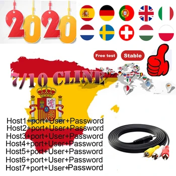 

2020 Oscam Cline Germany egygold Europe Cccam Spain poland portugal italy 4k 7lines Satellite Receiver DVB-S2 gtmedia nova v8 v9