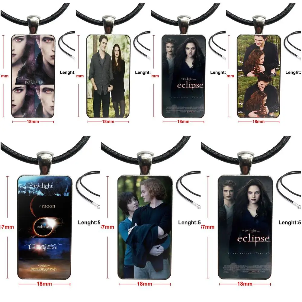 Сумерки Сага Затмение Дизайн Мода Винтаж Стекло для женщин прямоугольное