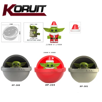 

Yodas baby With Baby Cot Storm Soldier DarthVader Maul Sith Malgus Han Ewok Building Blocks Toys For kids KT1039 XP335
