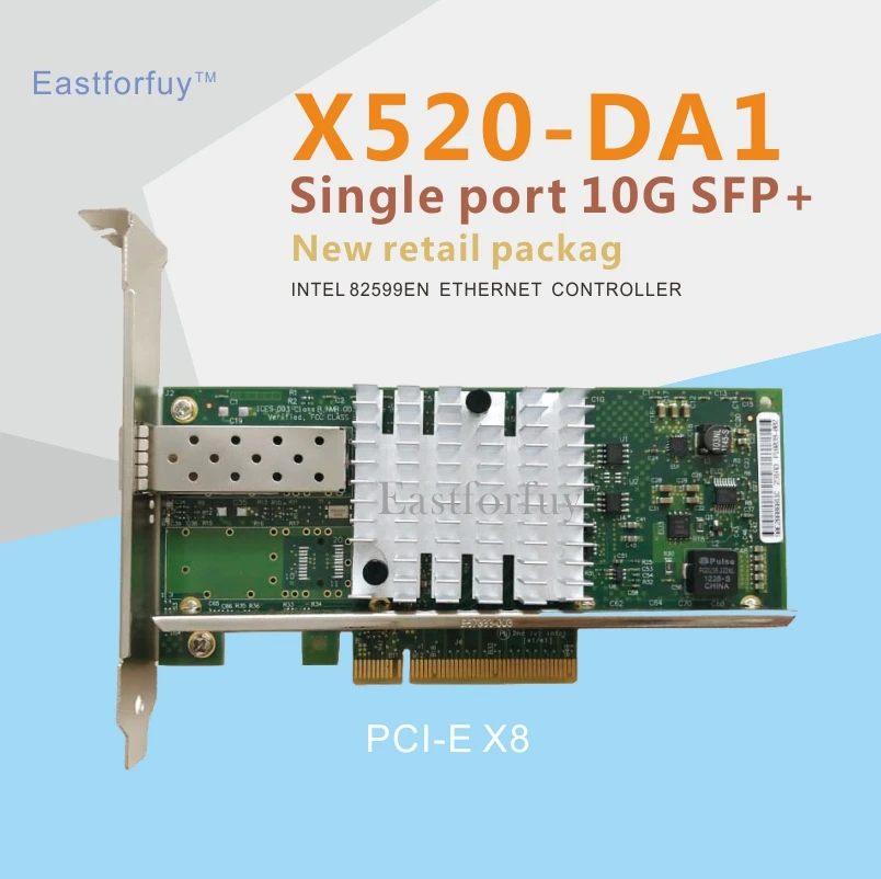 Eastforfuy сетевой адаптер E10G41BTDA SFP 10GBase PCI Express x8 intel 82599 EN Однопортовый Ethernet