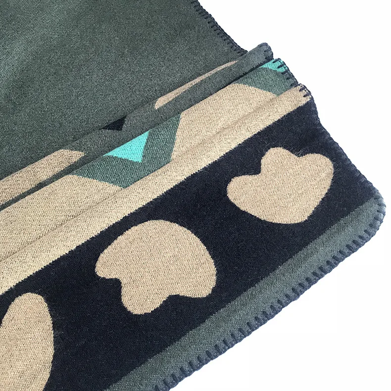 Европейский и американский осенний и зимний стиль аэропорта Ян Тонг-стиль толстый вил-открывающийся шаль-как кашемировый шарф