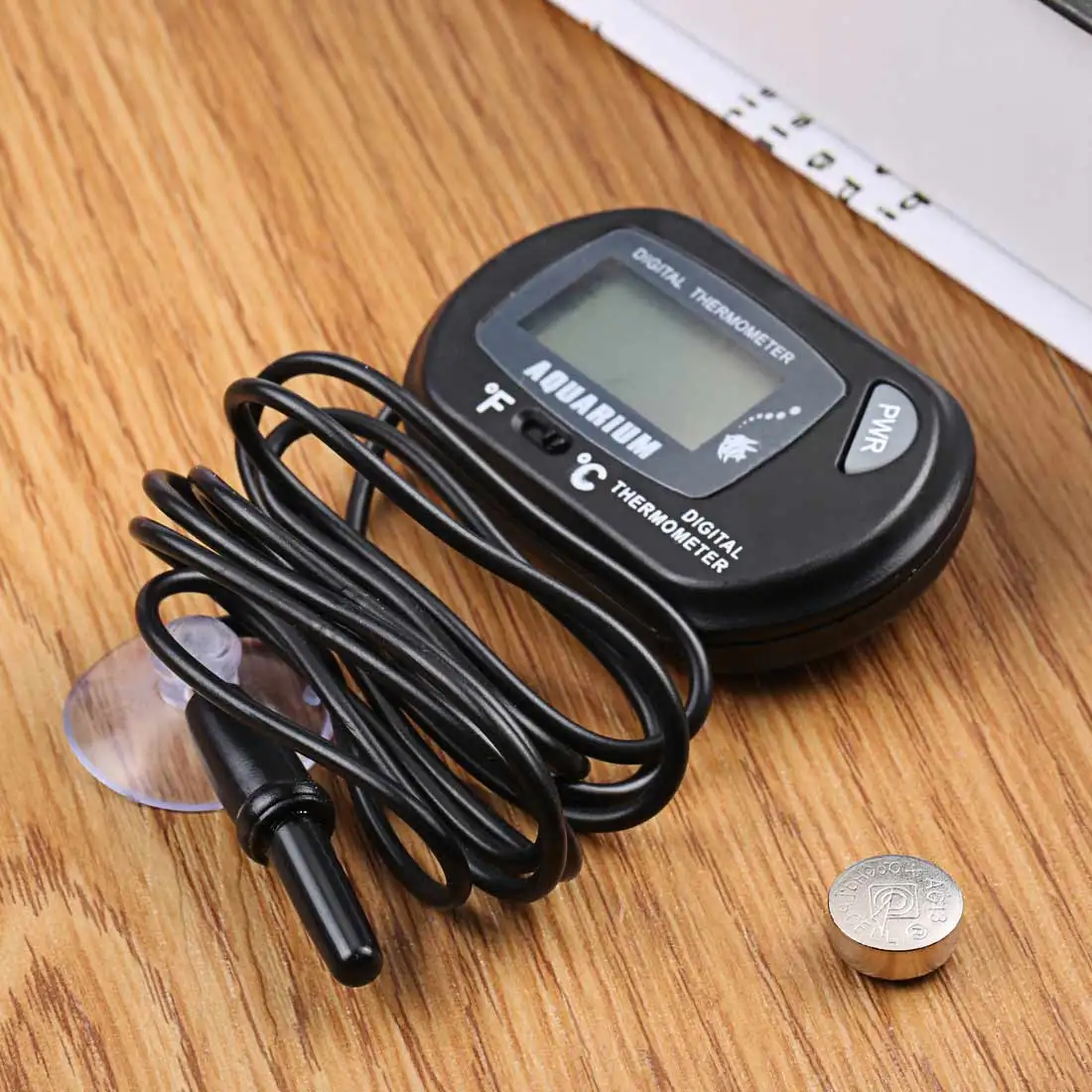 Aquarium Fish Tank Digital Thermometer Manufacturers Wholesale Celsius Fahrenheit Temperature Conversion Button Battery