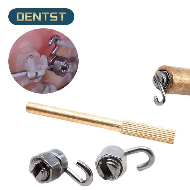 Dentst Dental Orthodontic Crimpable Hook Stop Locks Removable Stops