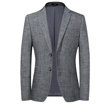Classic Gentleman Blazers British Luxury Blazers Suit Dress Jacket for Men Slim fit Business Casual Summer Men's Jackets