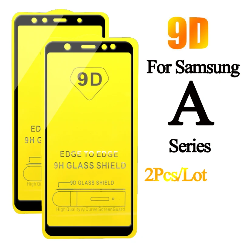2 шт 9D закаленное стекло для samsung Galaxy a6 протектор экрана для samsung A7 A8 Plus sansung a 6 7 8 защитная пленка