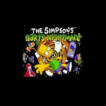 

Simpsons, The - Bart's Nightmare USA Version 16 bit English Big 46 pins Grey Game Card For NTSC Game Player