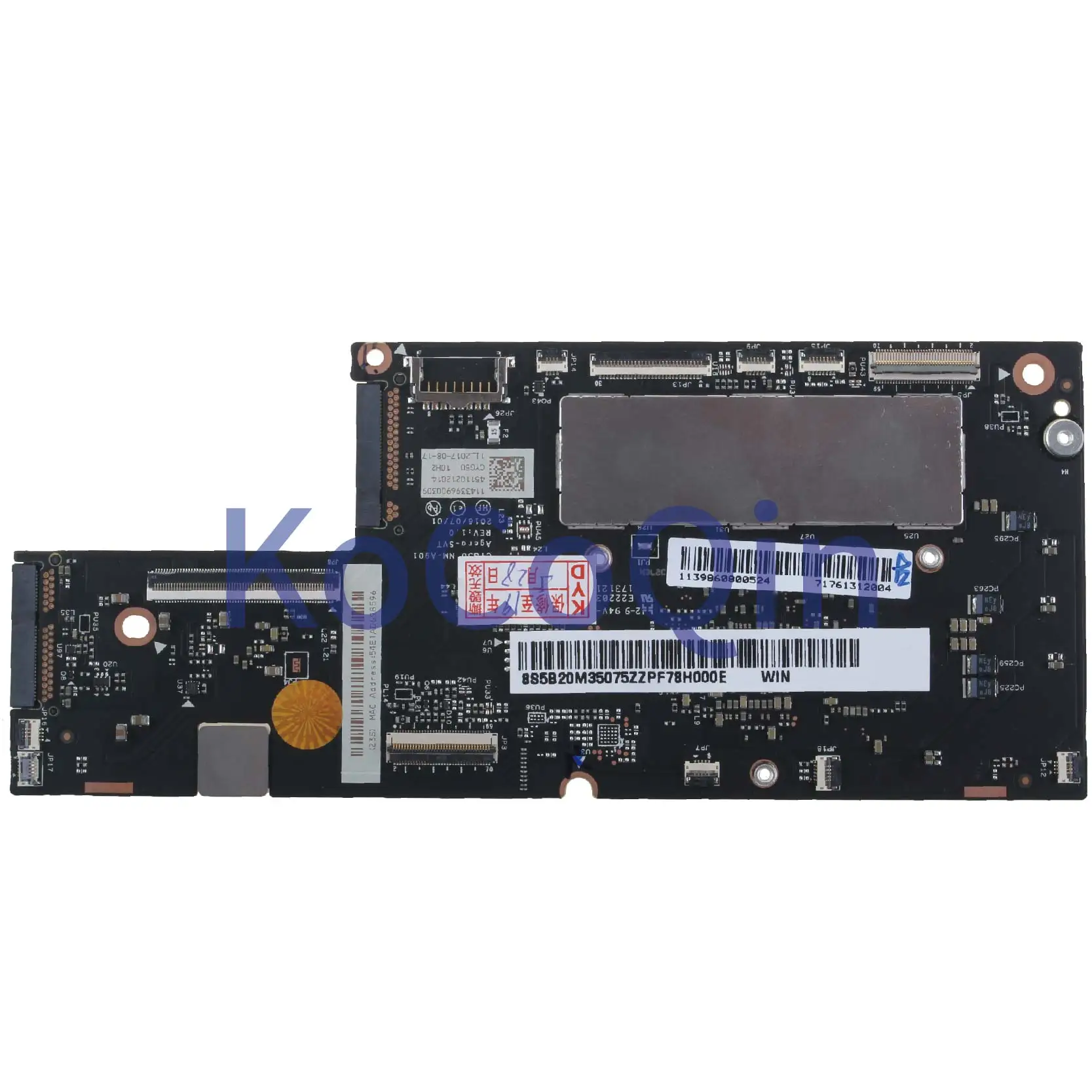 price cut  KoCoQin Laptop motherboard For LENOVO ThinkPad 910-13IKB I7-7500U 8G RAM Mainboard 5B20M35075 CYG50