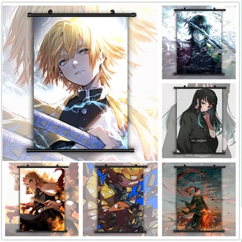 

Kimetsu no Yaiba Muichirou Zenitsu Anime manga wall Poster Scroll