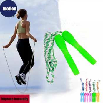 

#H45 Cotton Rope Speed Skipping Rope Adjustable Indoor Jump Rope Fitness And Exercise Children Adult Jumping Rope
