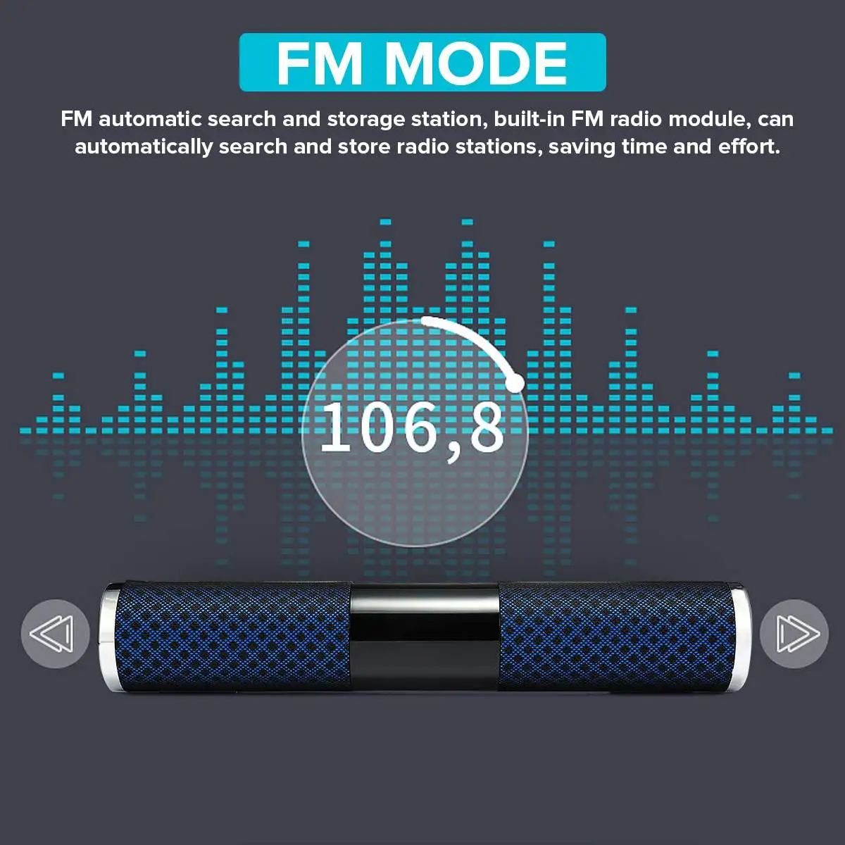 Wireless bluetooth Sport Speakers Mini Portable Speaker Super Bass Subwoofer Stereo FM for Computer Office Outdoor Rechargeable