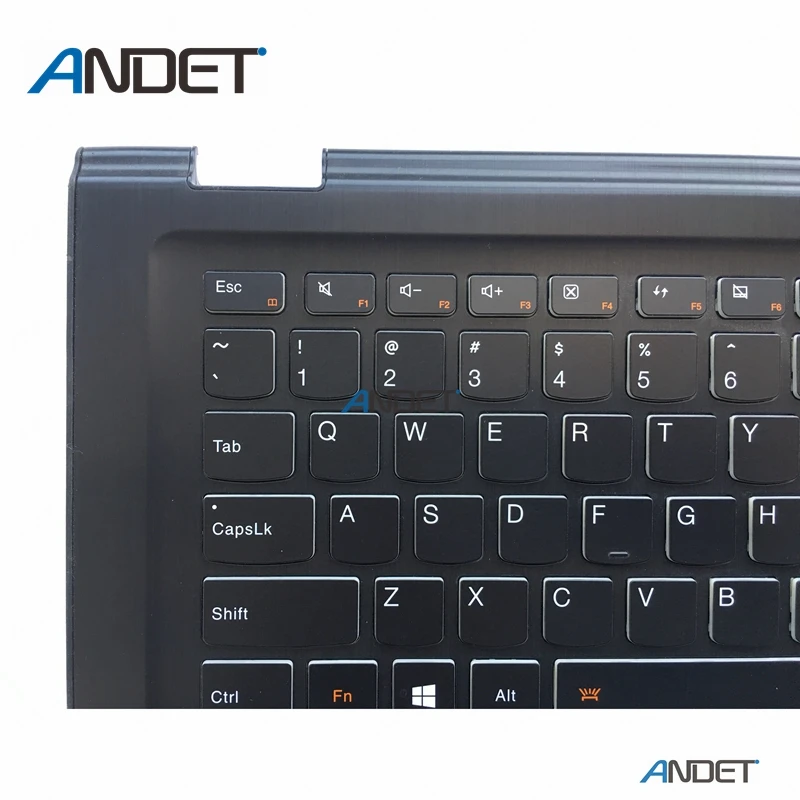 Original For Lenovo Yoga 3 14 Yoga 700-14 700-14ISK Palmrest KBD Bezel Cover Upper Case with Keyboard Backlit AP0YC000200 Black