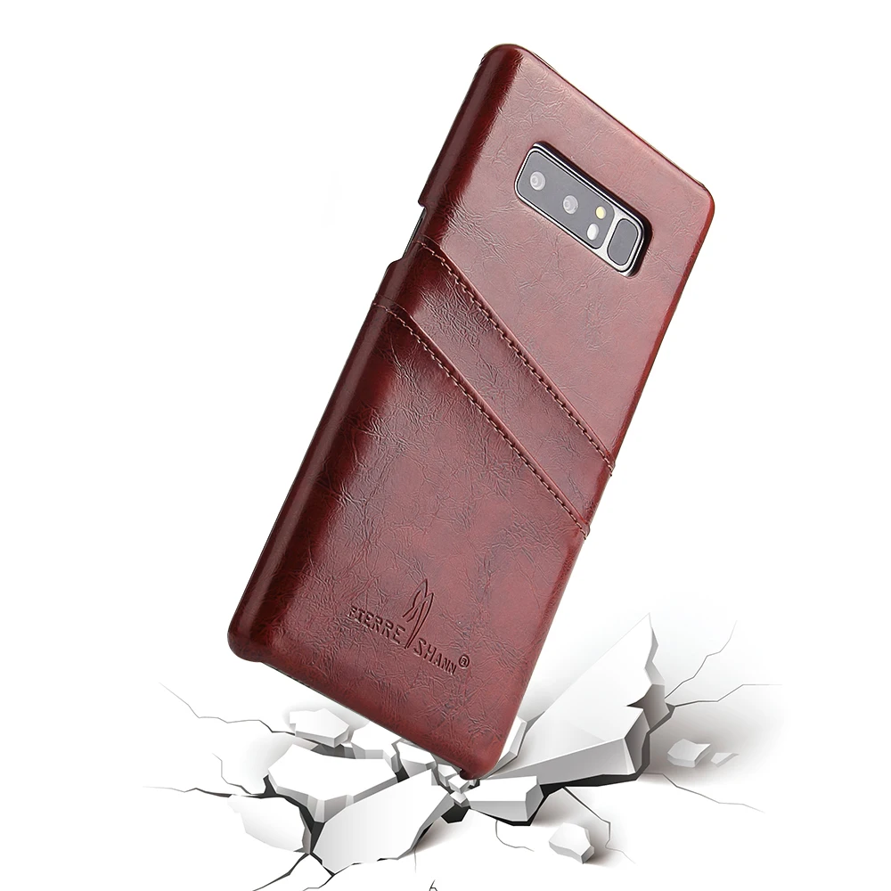 Ретро PU кожаный чехол для телефона samsung Galaxy Note 8 Слот для карт защитный чехол бизнес
