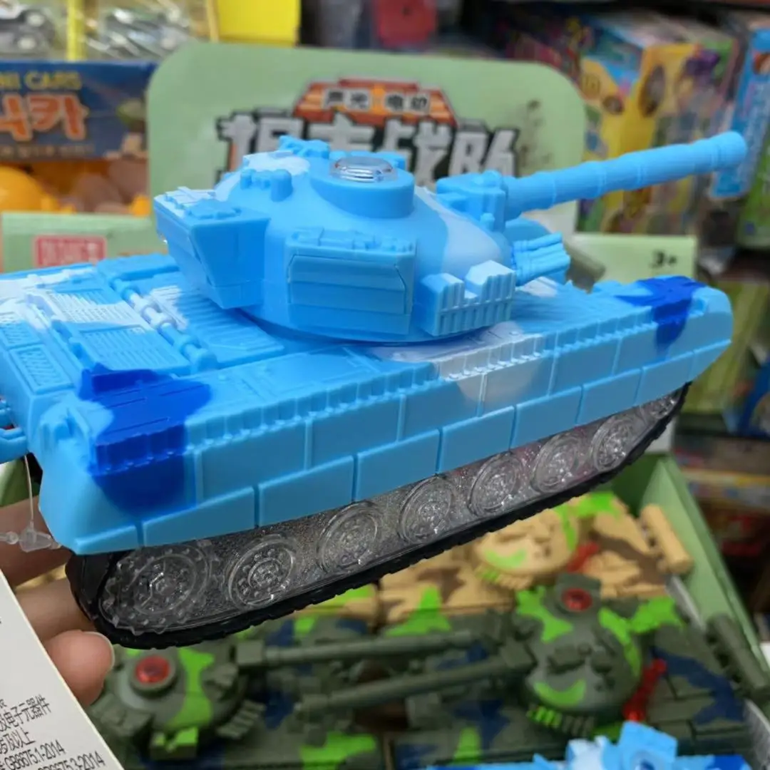Детская развивающая игрушка танк боевая команда Модель Игрушка музыкальный светильник Электрический Танк модель электрическая игрушка автомобиль