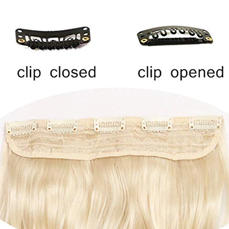 MERISIHAIR 32inch Synthetic Hair Extensions One piece 5 Clips Long Straight High Temperature Fiber Black Brown Hairpiece