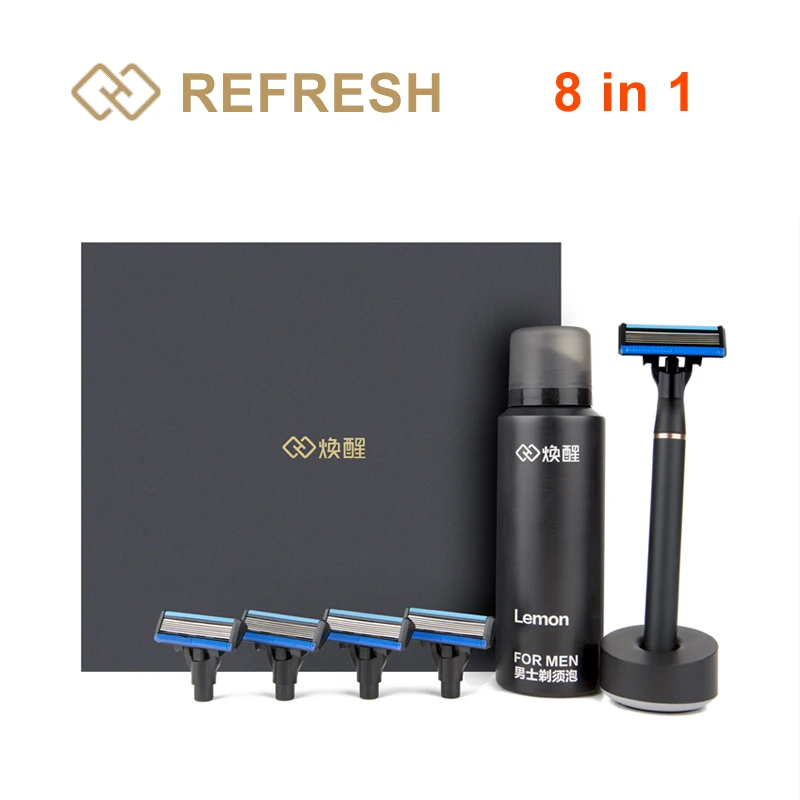 Бритва Mi Home REFRESH H600 для бороды ручная бритва 8 в 1 магнитные лезвия сменные бритья