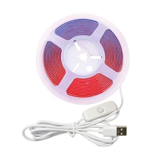 

COB LED Strip 5V USB Power With ON/OFF Switch High Density Linear Lighting DC5V 320LED/m Flexible Light Tape For DIY LED Decor